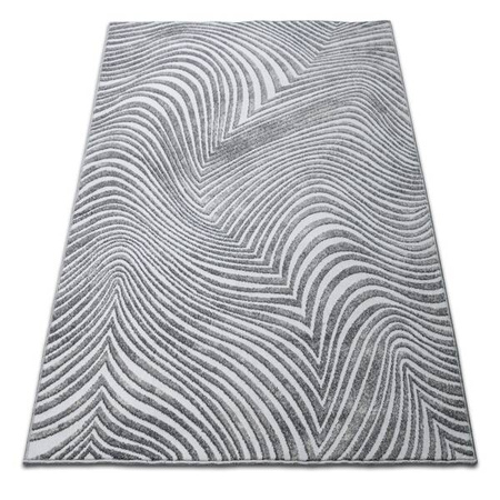 Dywan wycinany abstrakcyjny Zebra ENIGMA 06 szary 200x290 cm