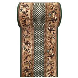 Zielony chodnik na metry BCF Alfa 01 – klasyczny wzór, szer. 100 cm