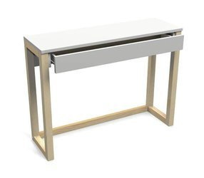 Konsola, toaletka nowoczesna z szufladą na drewnianym stelażu [szer. 100 cm] K-DES5