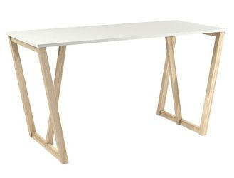 Stół skandynawski minimalistyczny na drewnianym stelażu [szerokość 138 cm] ST-V1-138
