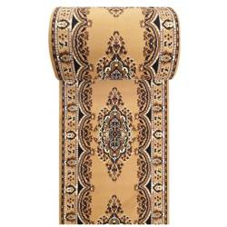 Chodnik dywanowy Alfa 06 brązowy – klasyczny wzór, cięty na wymiar, szer. 60 cm