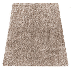 Jasnobrązowy dywan Shaggy 120x170 / Kamel - Puszysty, włochaty dywan z długim włosiem