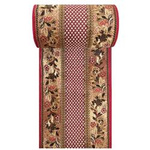 Czerwony chodnik dywanowy BCF Alfa 01 na metry – klasyczny wzór, szer. 90 cm