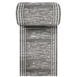 Chodnik dywanowy na metry szary SOHO 17 – klasyczny wzór z ramą szer. 80 cm