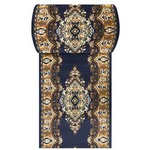 Chodnik dywanowy na metry niebieski klasyczny BCF Alfa 06 szer. 100 cm