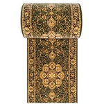 Chodnik dywanowy na wymiar 80 cm klasyczny zielony Exclusive 03