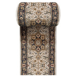 Klasyczny kremowy chodnik na metry Exclusive 03 N z ornamentem – szer. 90 cm