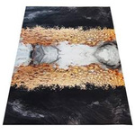 Dywan czarno złoty abstrakcyjny nowoczesny BLACK and GOLD 13 - 80x150 cm