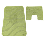 Komplet łazienkowy Montana z wycięciem Symphony Green Komplet (50 cm x 80 cm i 40 cm x 50 cm)