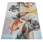 Dywan w liście beżowy poliestrowy nowoczesny Horeca-New 124 80x150 cm