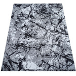 Dywan szary nowoczesny i abstrakcyjny imitujący marmur Soho 18 - 80x150 cm