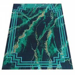 Dywan do prania w pralce nowoczesny marmurowy Horeca-New 118 zielony 80x150 cm