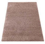 Różowy dywan Shaggy 80x150 / Santo - Puszysty dywan do salonu lub pokoju dziecięcego