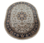 Tradycyjny owalny dywan do salonu kremowy Exclusive N 03 - 200x290 cm