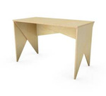 Nowoczesne biurko industrialne ze sklejki [szerokość 120 cm] B-PIN44-PRO-120