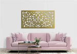 DEKORACYJNY PANEL AŻUROWY, MOROCCO, ORIENT STYLE,DEKORACJA ŚCIENNA 3D, ORNAMENT 63 x 120 cm, ZŁOTY