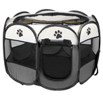 Kojec dla psa/kota 91x91x58cm - szary