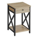 Industrialna szafka nocna - Stolik nocny - Nakastlik (Dąb Sonoma) VASAGLE LET022B11