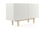 Duża nowoczesna biała komoda skandynawska [75x122x39 cm] KOM-VERYSIMPL2