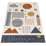 Dywan dziecięcy 160x220 / Lovi Lumi 01 - Kolorowy dywan do pokoju dziecięcego