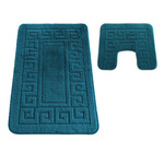 Komplet łazienkowy Montana z wycięciem Ethnic Deep Lake Komplet (50 cm x 80 cm i 40 cm x 50 cm)