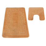 Komplet łazienkowy Montana z wycięciem Ethnic Salmon Komplet (50 cm x 80 cm i 40 cm x 50 cm)