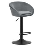 Hoker EAST - aksamit szary / baza czarna