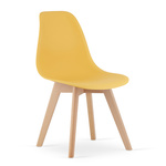 Krzesło KITO musztarda / nogi naturalne x 1