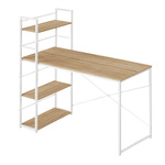 "Biurko Komputerowe MAX 4.0 - sonoma / nogi białe"