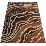 Dywan abstrakcja brązowy BCF Alfa 08 - 180x250 cm