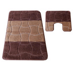 Komplet łazienkowy Montana z wycięciem Sariyer XL Brown Komplet (60 cm x 100 cm i 50 cm x 60 cm)