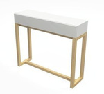 Toaletka designerska minimalistyczna LOFT / konsola z dużą szufladą K-DES1 [szer. 100 cm]