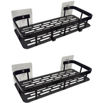 Półka łazienkowa 2szt - czarna