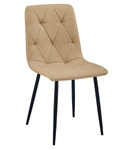 "Krzesło LIBRA - brąz materiał / nogi czarne x 1"