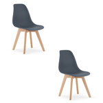 "Krzesło KITO - dark slate x 2"