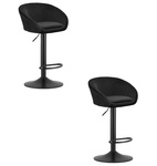 Hoker EAST - aksamit czarny / baza czarna x 2