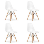 Przezroczyste krzesła do jadalni OSAKA (4szt) - Transparentne krzesła bezbarwne