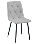 "Krzesło LIBRA - jasny szary materiał / nogi czarne x 1"