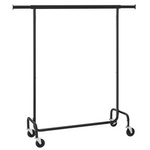 Metalowy stojak na ubrania na kółkach - Czarny wieszak na ubrania SONGMICS HSR011B01V1