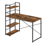"Biurko Komputerowe MAX 4.0 - rustykalne / nogi czarne"