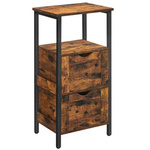 Loftowa szafka łazienkowa z szufladami i półką - Regał łazienkowy - VASAGLE BBK151B01