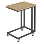 Boczny stolik do kanapy - Mobilny stolik pomocniczy na kółkach (Dąb Sonoma) VASAGLE LNT050B11