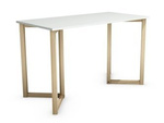 Minimalistyczne biurko skandynawskie na drewnianym stelażu / 120 cm, wys. 75 cm / B-VV3-120