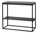 Regał metalowy loftowy czarny do salonu ESTYMA / półka do przedpokoju [wys. 78 cm]