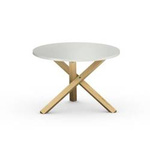 Stolik kawowy okrągły skandynawski oryginalny wzór [średnica 68 cm] STK-TRIPLE-68