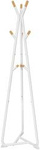 Stojący biały wieszak na ubrania - Podłogowy wieszak do przedpokoju - SONGMICS RCR15WY