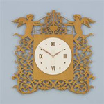 Efektowny zegar ścienny ANIOŁKI wykonany w barokowym stylu, ORNAMENTI