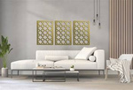 DEKORACYJNE PANELE AŻUROWE, MOROCCO STYLE,DEKORACJA ŚCIENNA 3D, ORNAMENT, ZŁOTY