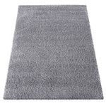 Szary dywan Shaggy 200x290 / Santo - Puszysty, włochaty dywan do salonu lub sypialni
