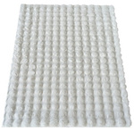 Dywan 3D z długim włosiem typu shaggy i rabbit biały MERLIN 160x200 cm